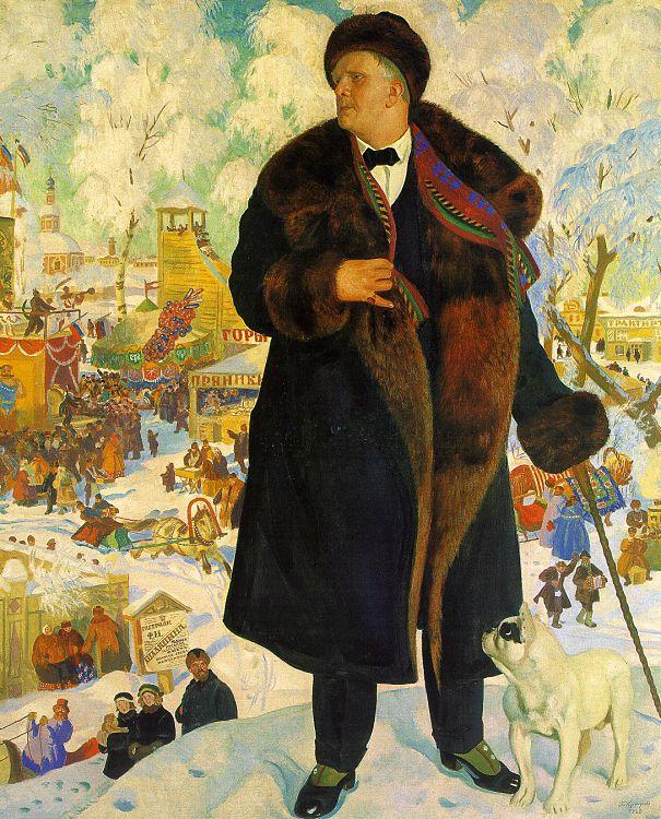 Boris Kustodiev Fiodor Shaliapin Germany oil painting art